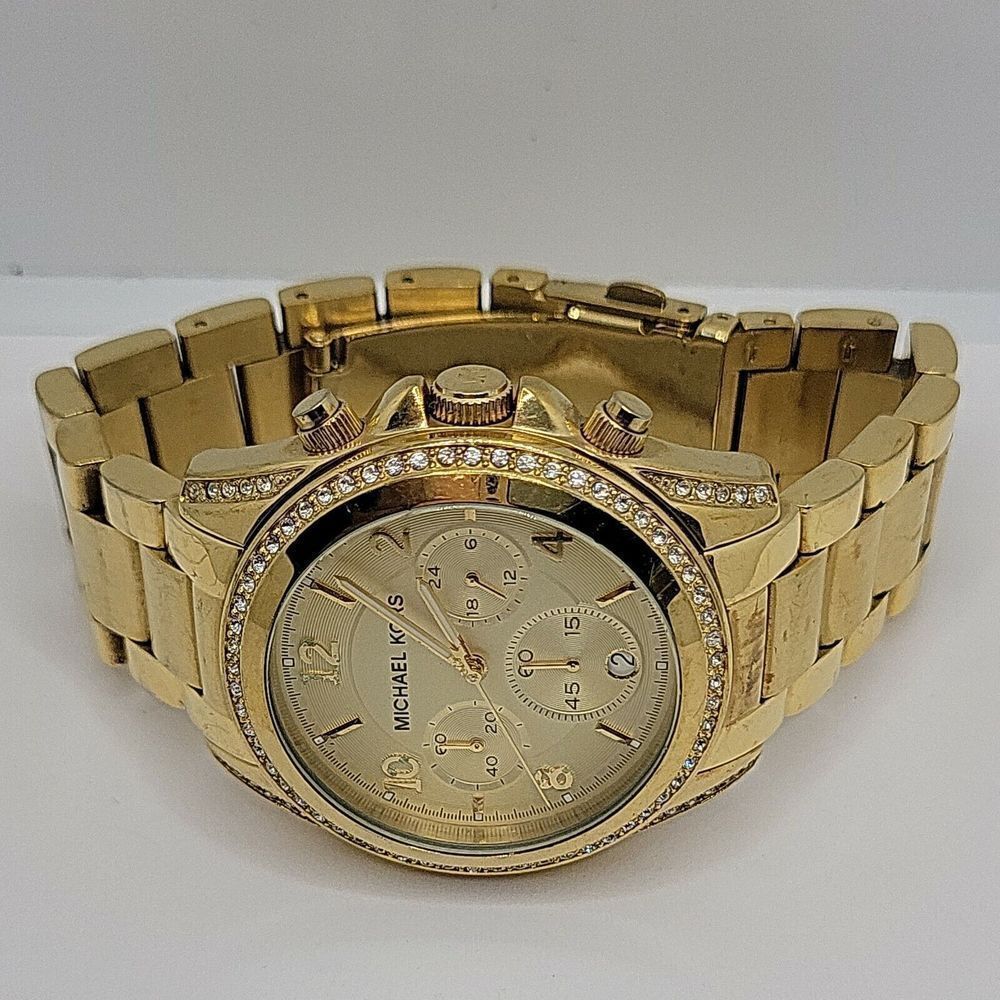 Michael Kors Blair MK5166 Women's Gold Stainless Steel Analog Dial Watch AM277 - Picture 8 of 11